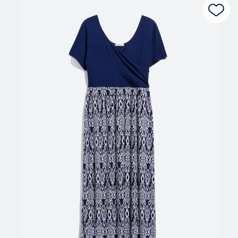 Gilli Navy and White Maxi Dress